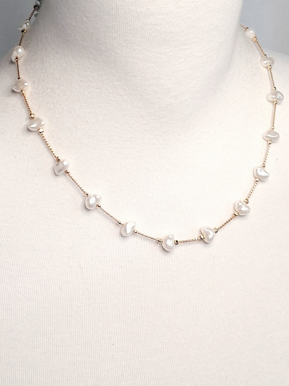 Lauren Conrad Link Pearl Station Necklace